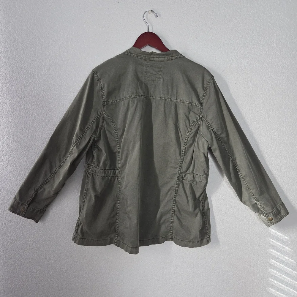 Sonoma green olive drab coat women's 1X - Picture 3 of 4